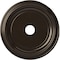 Ekena Millwork Traditional PVC Medallion (Canopies up to 13 1/2"), 22"OD x 3 1/2"ID x 1 1/2"P, Metallic Rustic Mist CMP22TRERU - alternate 1